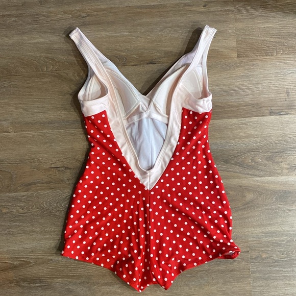 Fables by Barrie one piece red and white polka dot swimsuit - Picture 2 of 5